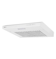 Вытяжка HOMSair HORIZONTAL 60 White/ подвесная, ползунковое управление, 3 скорости, 420 м3/ч, до 12 м2, 45 дБ, светодиодное LED-освещение, угольный фильтр CF152 (H) 1 шт, ШхДхВ: 600х465х80 мм, белый
