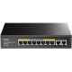 Коммутатор/ 8 RJ-45 10/100/1000M PSE ports +2 RJ45 10/100/1000 Uplink Port Unmanaged PoE+ Switch 120W, 802.3af/at standard,Alternative 1/2(+),3/6(-), Steel Case, Watchdog, 120W internal