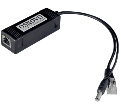 Сплиттер/ OSNOVO PoE-сплиттер Fast Ethernet Сплиттер/ OSNOVO PoE-сплиттер Fast Ethernet