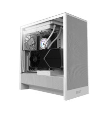Корпус ПК без блока питания/ Case NZXT H5 Flow (2024), Midi-Tower, TG, 1x120mm, 1xUSB-A 3.2 + 1xUSB-C 3.2, E-ATX, ATX, mATX, mITX White