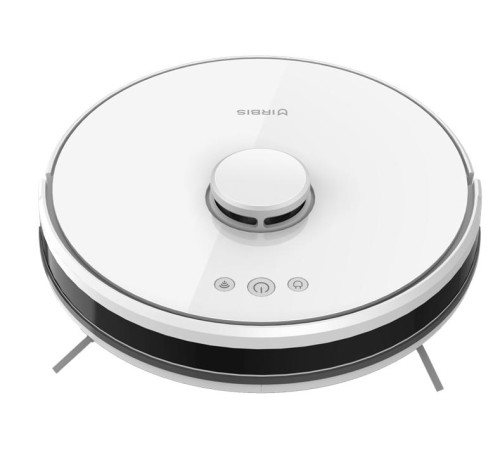 Робот-пылесос с LIDAR (лазерный дальномер) навигацией Robot vacuum IRBIS Peach 0421,3000 mAh,28W,3000Pa, Hyrpscope,White, charging stat, power adapter, roller brush & cloth for wet, water tank, dust collector, brushe (незначительное повреждение коробки)
