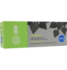 -/ Картридж лазерный Cactus CS-CF412A CF412A желтый (2300стр.) для HP LJ M452DW/DN/NW M477FDW/M477FDN/M