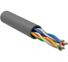 Витая пара U/UTP 5E 24AWG 4PR LSZH 1м серый РФ/Т GENERICA