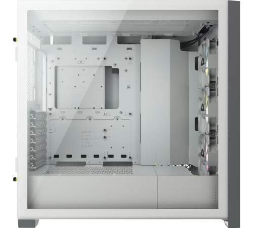 Корпус без блока питания/ Case Corsair iCUE 5000X RGB, Midi-Tower, TG, 3x120mm RGB, 2xUSB-A 3.2, 1xUSB 3.2 Type-C, E-ATX, ATX, mATX, mITX White