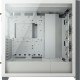 Корпус без блока питания/ Case Corsair iCUE 5000X RGB, Midi-Tower, TG, 3x120mm RGB, 2xUSB-A 3.2, 1xUSB 3.2 Type-C, E-ATX, ATX, mATX, mITX White