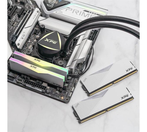 Оперативная память ADATA LANCER RGB DDR5 DIMM 32GB 7200MHz 2*16GB 34-46-46 1.4V WHITE DUAL COLOR BOX