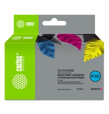 -/ Картридж струйный Cactus CS-3YL82AE 912XL пурпурный (10.5мл) для HP OfficeJet 8012/8014/8015/8017;Of