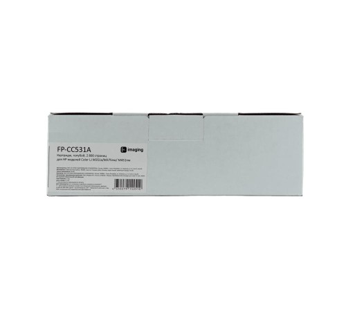 Картридж F+ imaging, голубой, 2 800 страниц, для HP моделей Color LJ M351a/M375nw/ M451nw (аналог CC531A/CE411A/CF381A/CRG118C/CRG718C/CRG318C/Canon318C), FP-CC531A (Мятая упаковка)