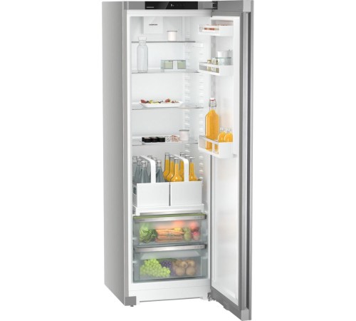 Холодильник Liebherr/ Plus, EasyFresh 2 контейнера, в. 185,5 cм, ш. 60 см, класс ЭЭ A+, без МК, внутренние ручки, дверь SteelFinish, выдвижные корзины для бутылок Холодильник Liebherr/ Plus, EasyFresh 2 контейнера, в. 185,5 cм, ш. 60 см, класс ЭЭ A+, без МК, внутренние ручки, дверь SteelFinish, выдвижные корзины для бутылок