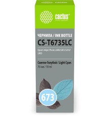 -/ Чернила Cactus CS-T6735LC 673 светло-голубой 70мл для Epson Inkjet Photo L800/L801/L810/L850
