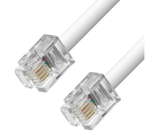 Greenconnect Телефонный шнур удлинитель для аппарата 3.0m GCR-TP6P4C-3.0m, 6P4C (джек 6p4c - jack 6p4c) белый Greenconnect Телефонный шнур удлинитель для аппарата 3.0m GCR-TP6P4C-3.0m, 6P4C (джек 6p4c - jack 6p4c) белый