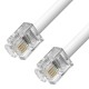 Greenconnect Телефонный шнур удлинитель для аппарата 3.0m GCR-TP6P4C-3.0m, 6P4C (джек 6p4c - jack 6p4c) белый