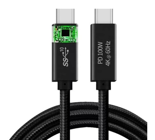 Кабель/ Кабель USB 3.1 Type Cm -- Cm  IC 5А 20Gbs длина 2M, Telecom <TC420B-2M> черный