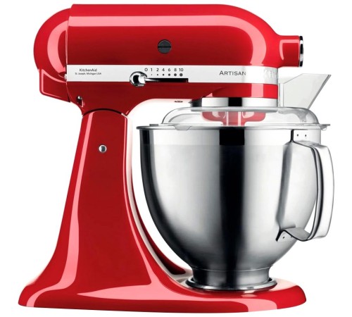 Настольный миксер KitchenAid Настольный миксер с откидным блоком Artisan 4.8 л, красный Настольный миксер KitchenAid Настольный миксер с откидным блоком Artisan 4.8 л, красный