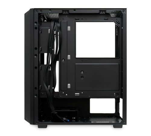Корпус без блока питания/ Case HSPD M730, Mesh Mid Tower, Black, TG, 0.4 SPCC, no fans, E-ATX, ATX, mATX, mITX, 155/280/175-200mm, 2x2.5", 2x3.5", 7xPCI, 1xUSB-A 3.0, 2xUSB-A 1.0, 335x193x445mm