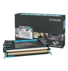 C736 Cyan High Yield Return Program Print Cartridge (10K)