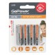 Батарейка AA/ Батарейка GoPower R6 AA BL4 Heavy Duty 1.5V (4/48/576) блистер (4 шт.)
