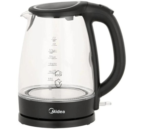 Чайник Midea/ 2200 Вт, 1.7 л, подтсветка, корпус: стекло Чайник Midea/ 2200 Вт, 1.7 л, подтсветка, корпус: стекло