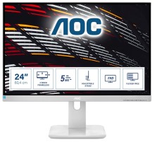 Монитор LCD 23.8'' 16:9 1920х1080(FHD) IPS, 60 Hz, 250 cd/m2, 1000:1, 50М:1, 5ms, VGA, DVI, HDMI, DP, USB-Hub, Height adj, Pivot, Tilt, Swivel, Speakers, Grey (Мятая упаковка)