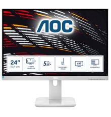 Монитор LCD 23.8'' 16:9 1920х1080(FHD) IPS, 60 Hz, 250 cd/m2, 1000:1, 50М:1, 5ms, VGA, DVI, HDMI, DP, USB-Hub, Height adj, Pivot, Tilt, Swivel, Speakers, Grey (Мятая упаковка)