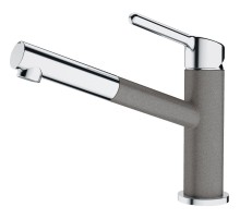 Смеситель Franke 115.0623.141/ Best, Смеситель ORBIT PULL-OUT, с выдвижным шлангом, хром/серый камень
