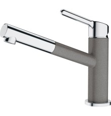 Смеситель Franke 115.0623.141/ Best, Смеситель ORBIT PULL-OUT, с выдвижным шлангом, хром/серый камень