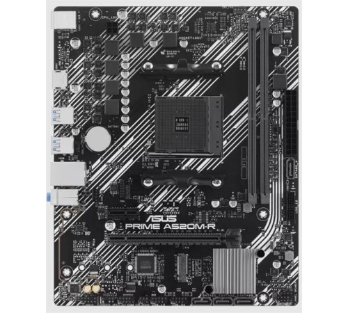 Материнская плата ASUS PRIME A520M-R, AM4, A520, 2*DDR4, 4*SATA, 1*M.2, 4*USB 3.2, 2*USB 2.0, 1*PCIx16, 1*PCIx1, HDMI, mATX; 90MB1H60-M0EAY0