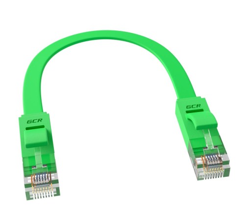 Greenconnect Патч-корд PROF плоский прямой 0.15m, UTP медь кат.6, зеленый, позолоченные контакты, 30 AWG, ethernet high speed 10 Гбит/с, RJ45, T568B Greenconnect Патч-корд PROF плоский прямой 0.15m, UTP медь кат.6, зеленый, позолоченные контакты, 30 AWG, ethernet high speed 10 Гбит/с, RJ45, T568B