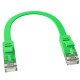 Greenconnect Патч-корд PROF плоский прямой 0.15m, UTP медь кат.6, зеленый, позолоченные контакты, 30 AWG, ethernet high speed 10 Гбит/с, RJ45, T568B