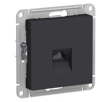 ATLASDESIGN РОЗЕТКА компьютерная RJ45, кат. 5Е, механизм, КАРБОН