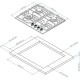 Варочная поверхность Kuppersberg/ Варочная поверхность Kuppersberg, газ, Classic, 61 см, автоматический электроподжиг, газ-контроль, SABAF конфорки, чугунные решетки, цвет белый, цвет фурнитуры бронзовый