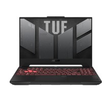 Ноутбук/ ASUS TUF F15 FX507VU-LP201 15.6"(1920x1080 (матовый, 144Hz) IPS)/Intel Core i7 13620H(2.4Ghz)/16384Mb/512PCISSDGb/noDVD/Ext:nVidia GeForce RTX4050(6144Mb)/Cam/BT/WiFi/90WHr/war 1y/2.2kg/Mecha Gray/DOS