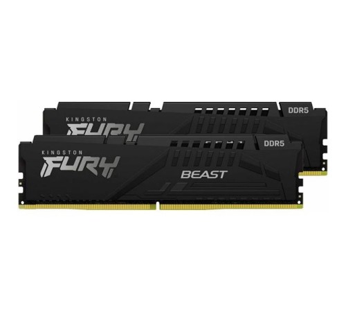 Оперативная память Kingston 32GB 6000MT/s DDR5 CL30 DIMM kit (2x16GB) FURY Beast XMP