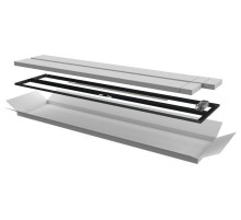 ITK Дверь перфор. двустворч. для шкафа LINEA N 47U 600мм чер