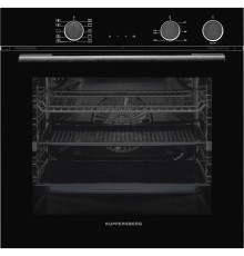 Электрический духовой шкаф Kuppersberg/ 60 см, 80 л, High-Tech, 10 режимов, ПАР, Soft Close, телескопические направляющие, черный цвет
