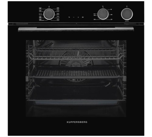 Электрический духовой шкаф Kuppersberg/ 60 см, 80 л, High-Tech, 10 режимов, ПАР, Soft Close, телескопические направляющие, черный цвет Электрический духовой шкаф Kuppersberg/ 60 см, 80 л, High-Tech, 10 режимов, ПАР, Soft Close, телескопические направляющие, черный цвет