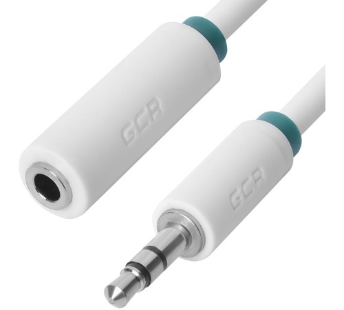 Greenconnect Удлинитель аудио 0.25m jack 3,5mm/jack 3,5mm белый, зеленая окантовка, ультрагибкий, 28AWG, M/F, Premium GCR-STM1662-0.25m, экран, стерео Greenconnect Удлинитель аудио 0.25m jack 3,5mm/jack 3,5mm белый, зеленая окантовка, ультрагибкий, 28AWG, M/F, Premium GCR-STM1662-0.25m, экран, стерео