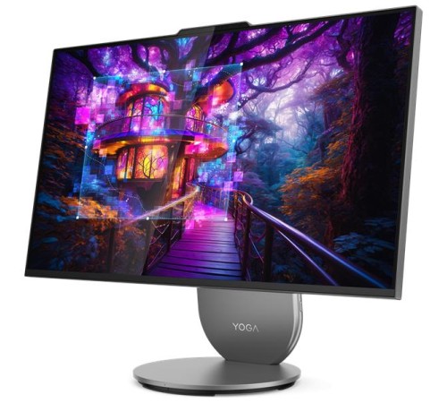 Моноблок Lenovo Yoga AIO 27IAH10 27" QHD (2560x1440) IPS 400N 120Hz, Ultra 9 285H, 32GB LPDDR5x-7467, 1TB SSD M.2, NVIDIA RTX 4050 6GB, WiFi7, BT, Wireless KB&Mouse, Win 11 Home Rus, Luna Grey, 1Y