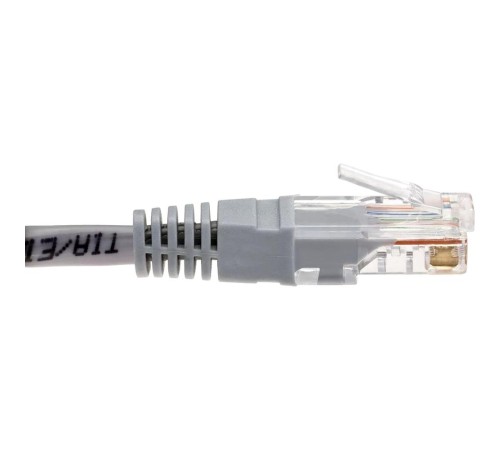 Патчкорд/ Патчкорд литой "Telecom" UTP кат.5е 1,0м серый