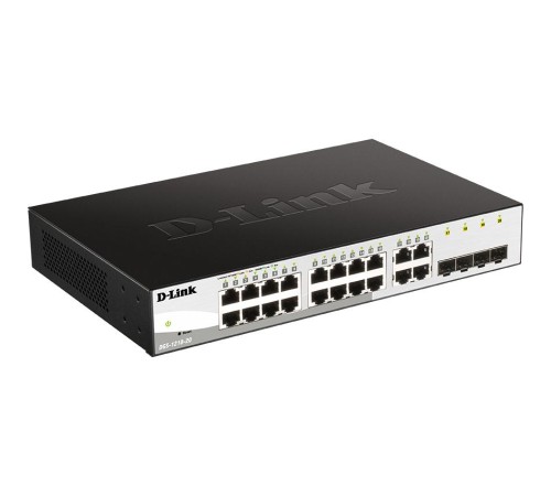Коммутатор/ Управляемый L2 коммутатор, 16x1000Base-T, 4xCombo 1000Base-T/SFP