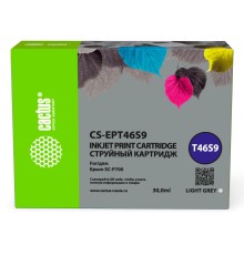 -/ Картридж струйный Cactus CS-EPT46S9 T46S9 светло-серый (30мл) для Epson SureColor SC-P700