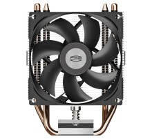 Кулер для процессора/ CPU Cooler PCCooler R200 (110W, 3-pin, 133mm, Al/Cu, 2x6mm, 1x92mm, 40.94CFM, 30dBA, 2200RPM, S: 1851/1700/1200/115X, AM5/AM4, silver, black)