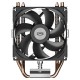 Кулер для процессора/ CPU Cooler PCCooler R200 (110W, 3-pin, 133mm, Al/Cu, 2x6mm, 1x92mm, 40.94CFM, 30dBA, 2200RPM, S: 1851/1700/1200/115X, AM5/AM4, silver, black)