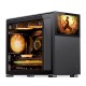 Корпус без блока питания/ Case JONSBO D31 STD SCREEN, Mini-Tower, TG, no fans, 1xUSB-A 3.2 + 1xUSB-C 3.2, mATX, mDTX, mITX Black