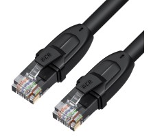 GCR Патч-корд PROF прямой 10.0m, UTP медь кат.6, че, 24 AWG, ethernet high speed 10 Гбит/с, RJ45, T568B, GCR-52585