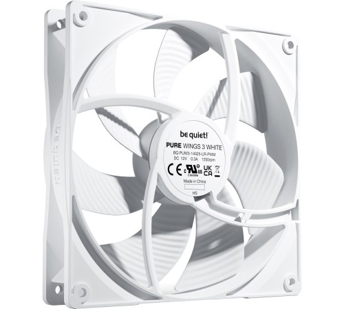 Кулер для корпуса/ Case Cooler be quiet! PURE WINGS 3 140mm PWM White (140x140x25mm, 4-pin PWM, 57.4CFM, 21.9dBA, 1200RPM, White) Кулер для корпуса/ Case Cooler be quiet! PURE WINGS 3 140mm PWM White (140x140x25mm, 4-pin PWM, 57.4CFM, 21.9dBA, 1200RPM, White)