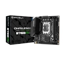 Материнская плата MAXSUN MS-Challenger B760ITX D5, LGA1700, B760, 2*DDR5, 4*SATA3, 2*M.2, 2*USB 3.2, 4*USB 2.0, 1*PCIEx16, 2*HDMI+2*DP, mITX