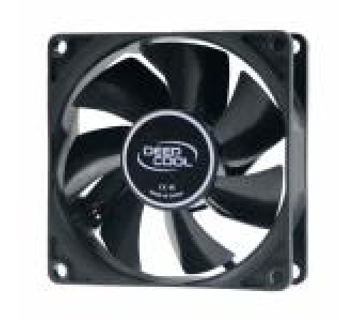 Вентилятор для корпуса DEEPCOOL Xfan80 80x80x25мм (240шт./кор, пит. от БП, черный, 1800об/мин)  Color BOX
