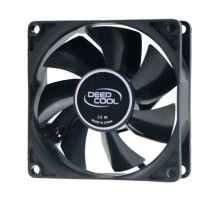 Вентилятор для корпуса DEEPCOOL Xfan80 80x80x25мм (240шт./кор, пит. от БП, черный, 1800об/мин)  Color BOX