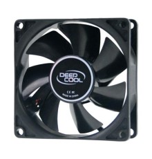 Вентилятор для корпуса DEEPCOOL Xfan80 80x80x25мм (240шт./кор, пит. от БП, черный, 1800об/мин)  Color BOX